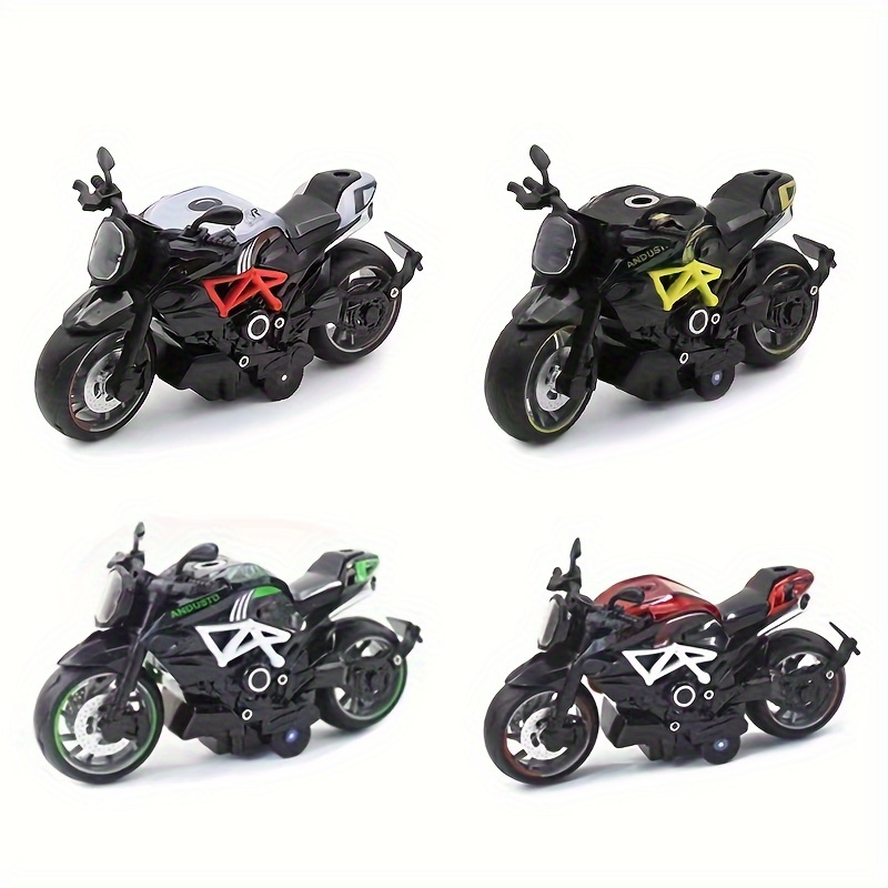 Acheter Jouets de moto moulés sous pression à l'échelle 1/14, avec jouets  légers et musicaux, modèle de moto, moto jouet pour enfants de 3 à 9 ans