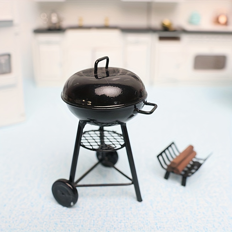 Miniature Simulated Black Barbecue Small Oven Dollhouse Toy, Miniature  House Mini Cooking Appliances Outdoor Grill, Mini Kitchen Cookware Mini  Kitchen Playing Prop - Temu