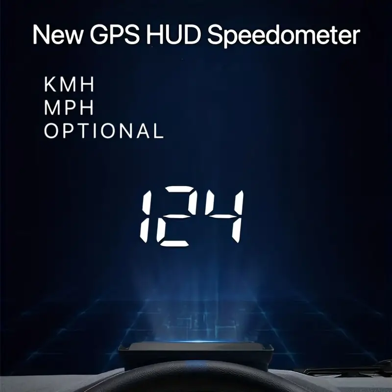 Hd Car Head-up Display With Gps Speedometer: Enhance Your Driving  Experience! - Temu New Zealand
