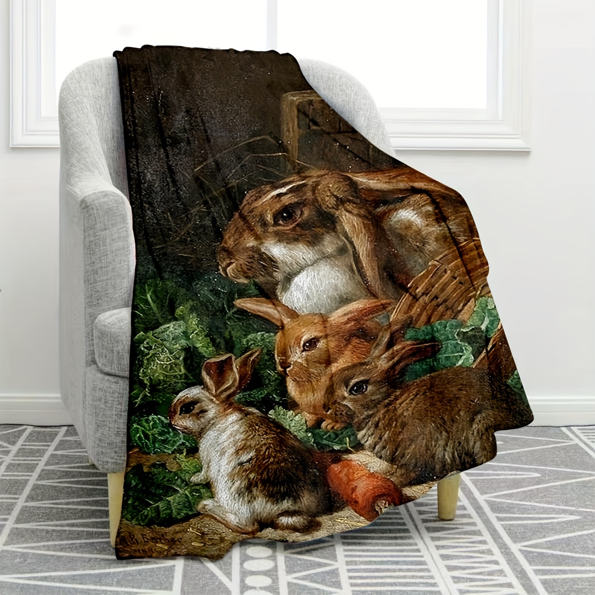 Rabbit 2025 print blanket