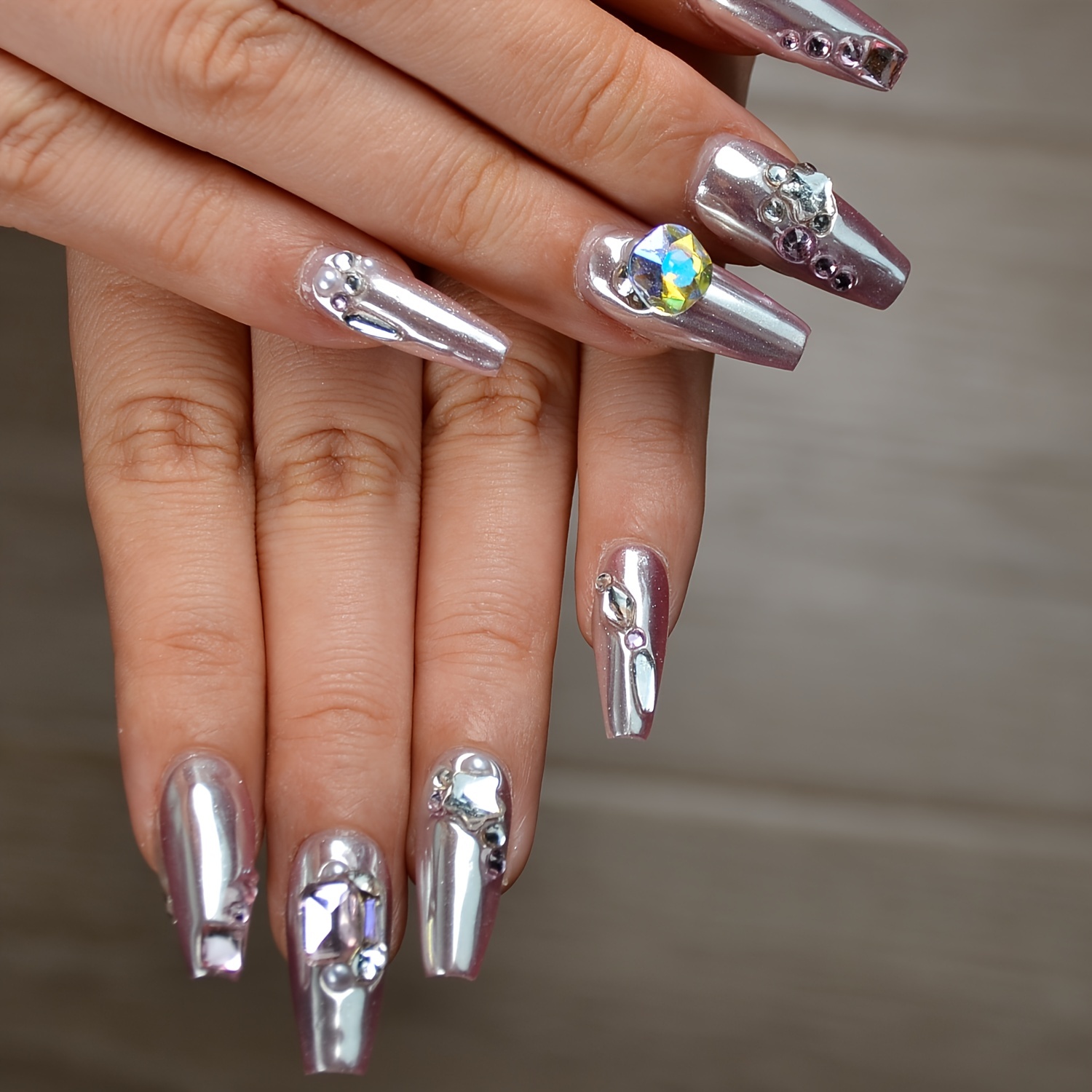 Unicorn Dust - Handmade Press-On Nail Set - Luxe by Meena