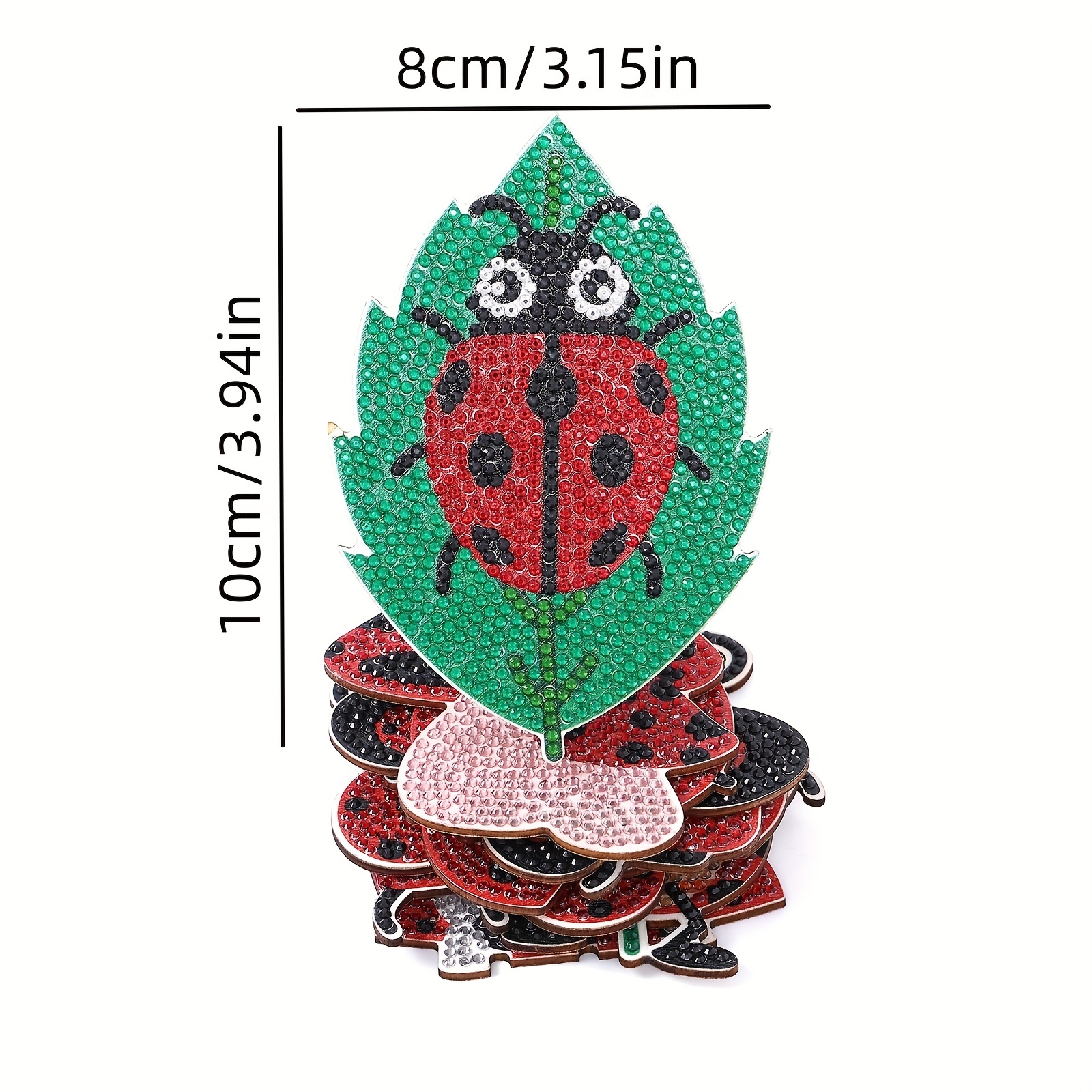 Diamond Art Coasters Red Ladybug Artificial Diamond Painting - Temu