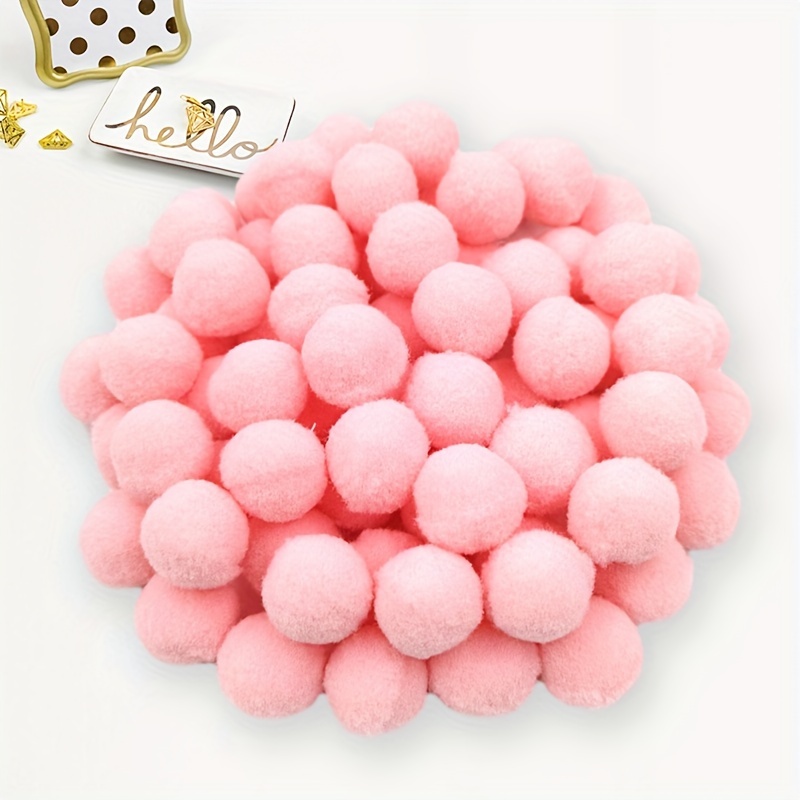 12PC Soft Round Shaped Pompom Balls DIY Kids Toys Accessories Fluffy Plush  Balls Cloth Sewing Craft Wedding Home Decoration