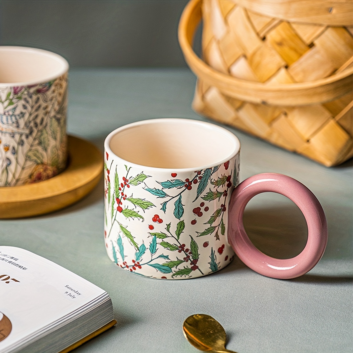 Round Ceramic Mugs