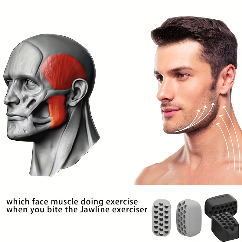 Jaw Strength trainer Women Men Face Jaw Line Lifting Muscle Exerciser  Strengthener Training Tool 1pc 