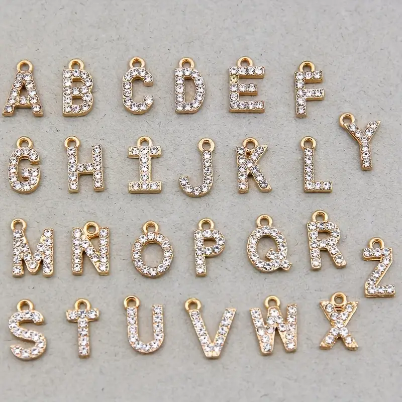 Uppercase Alphabet Oil Dripping Alloy Necklace Bracelet - Temu