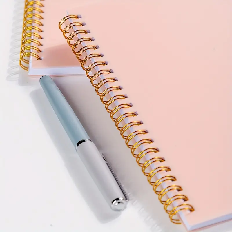 2pcs A5 Planner Daily Weekly Time Planner Coil Notepad Memo Diary Agenda Book Work Study Arrangement Office Supplies Learning Supplies 52 Sheets 104 Pages details 9