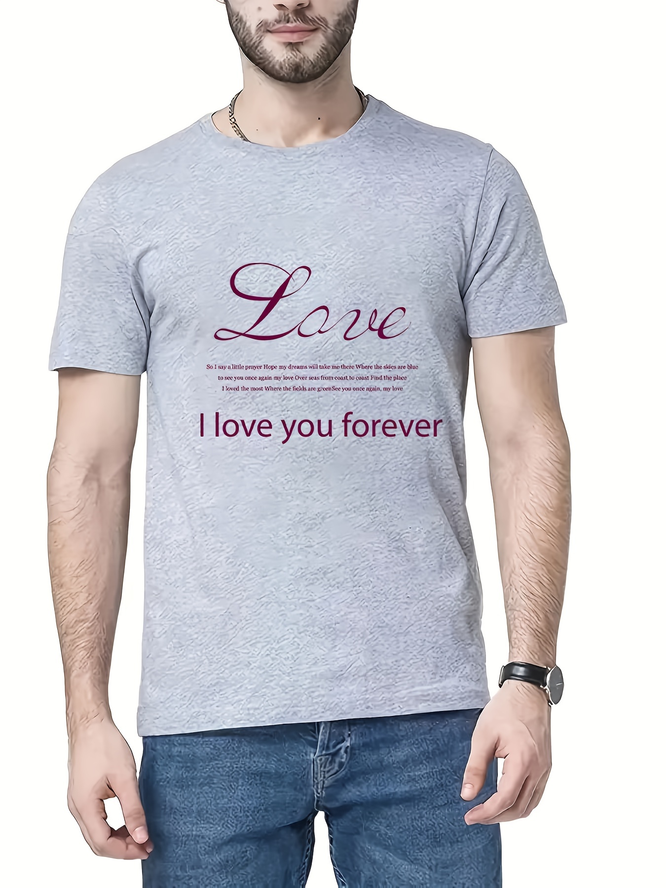 LV Forever Print White Tees