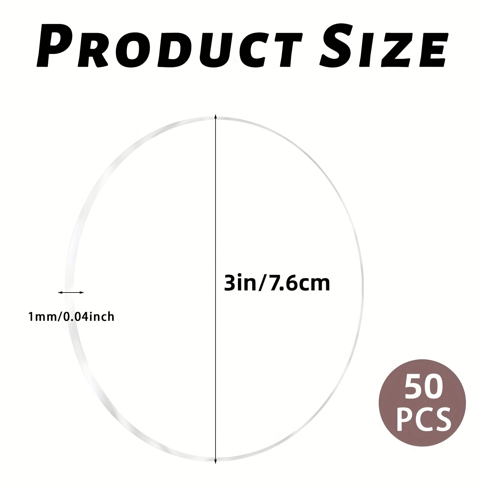 Round Clear Acrylic Circles Sheet Acrylic Round Disc - Temu