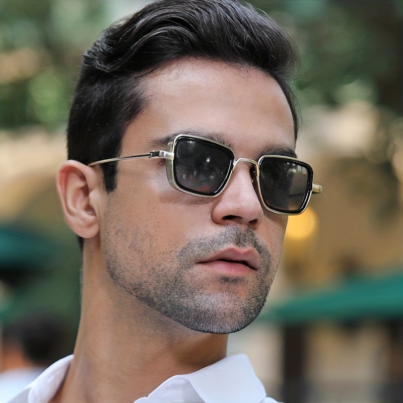 Men's New Fashion Retro Creative Casual Square Frame Sunglasses