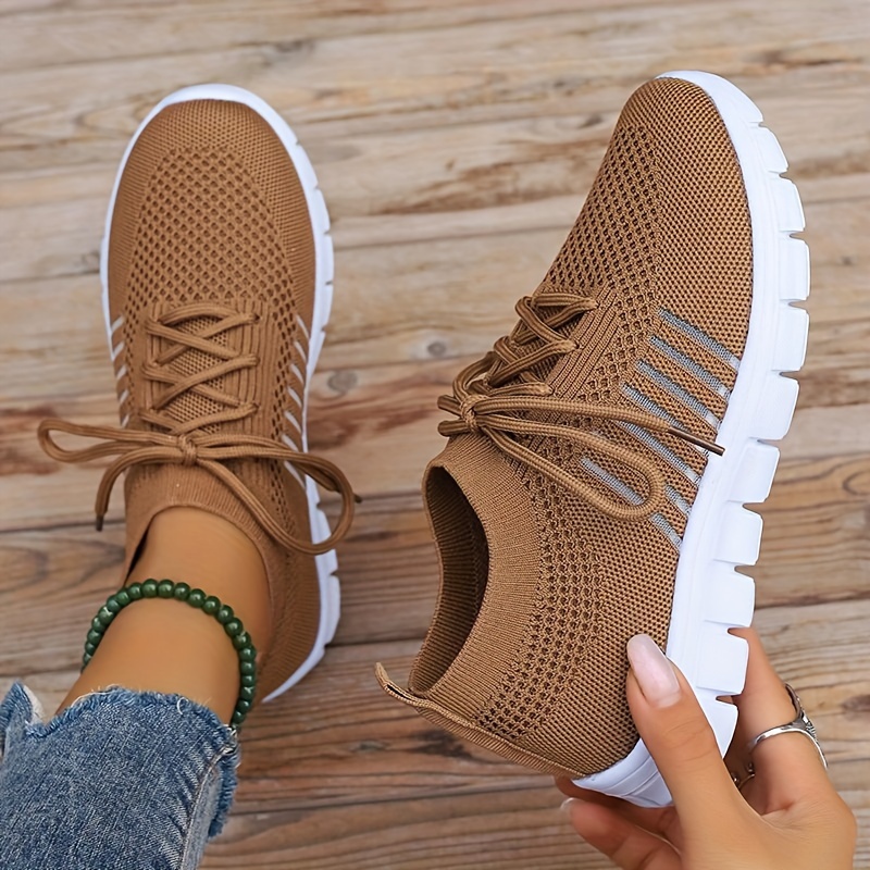 Shoes Fashion Sneakers Lace Up Shoes Breathable Outdoor Women Sports Runing  Mesh Women's Sneakers