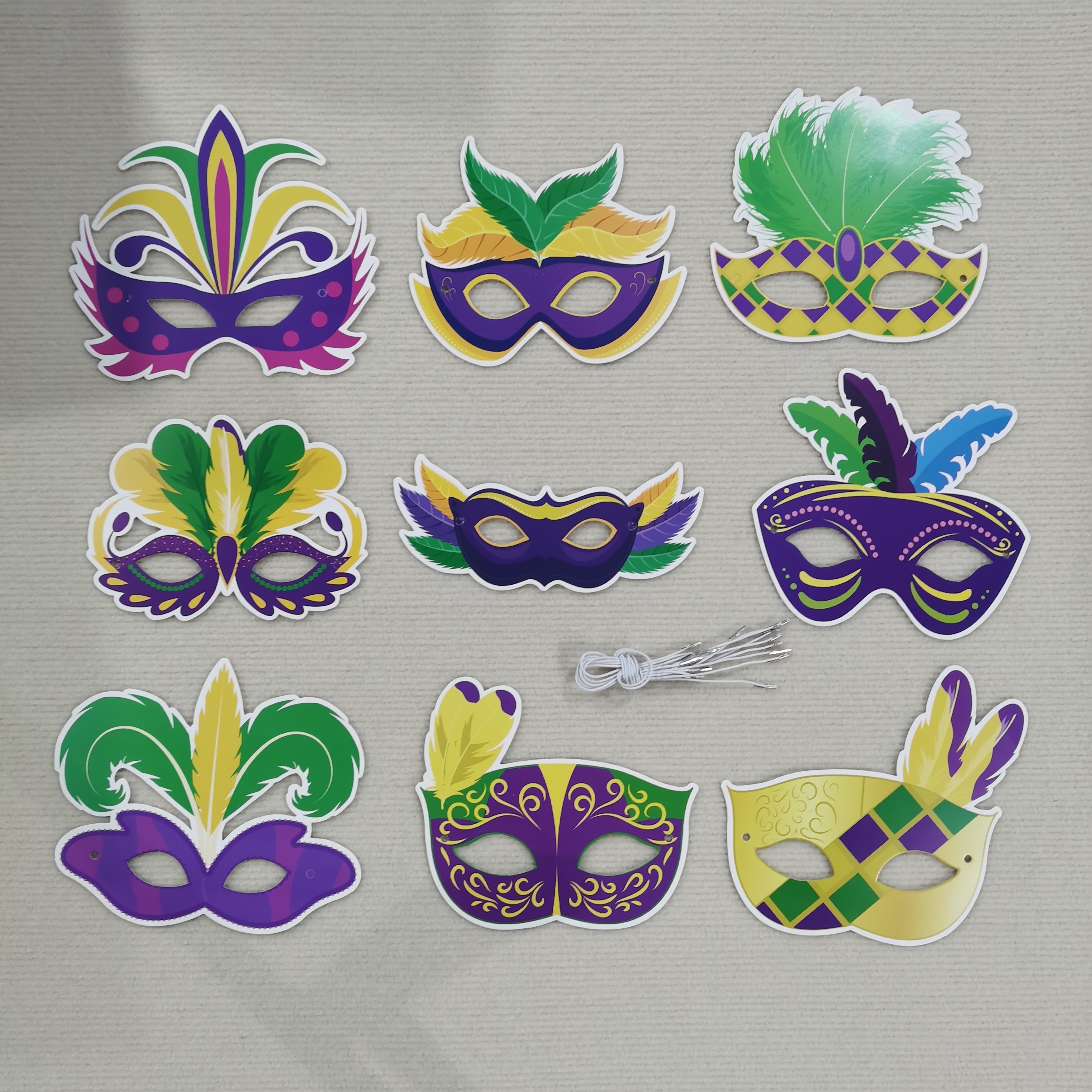 Mardi Gras Mask Paper Masks Carnival Parade Masquerade Party - Temu