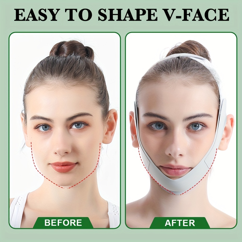 Dropship Reusable V Line Mask(thin But Tight) ; Fit Up To 60kg- Facial  Slimming Chin Strap-Chin Up Mask Face Lifting Belt For Workout Sports to  Sell Online at a Lower Price