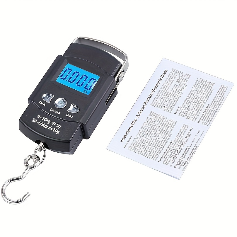 Luggage Scale Portable Electronic Fish Scales Lcd Digital - Temu