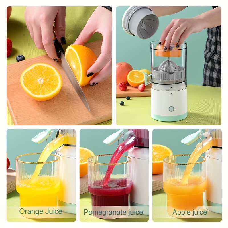 自動家庭用ジューサー、フルーツフレッシュオレンジジュースマシンポータブルブレンダジューサー/ミキサー