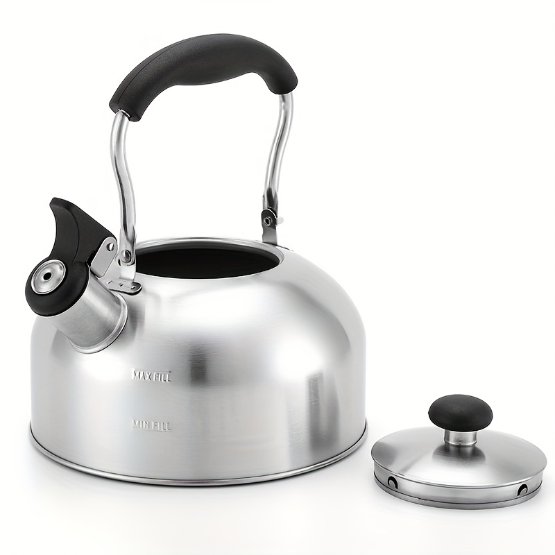 Lightweight Polished Metal Gas Stove Teapot Kettle With Anti-heat