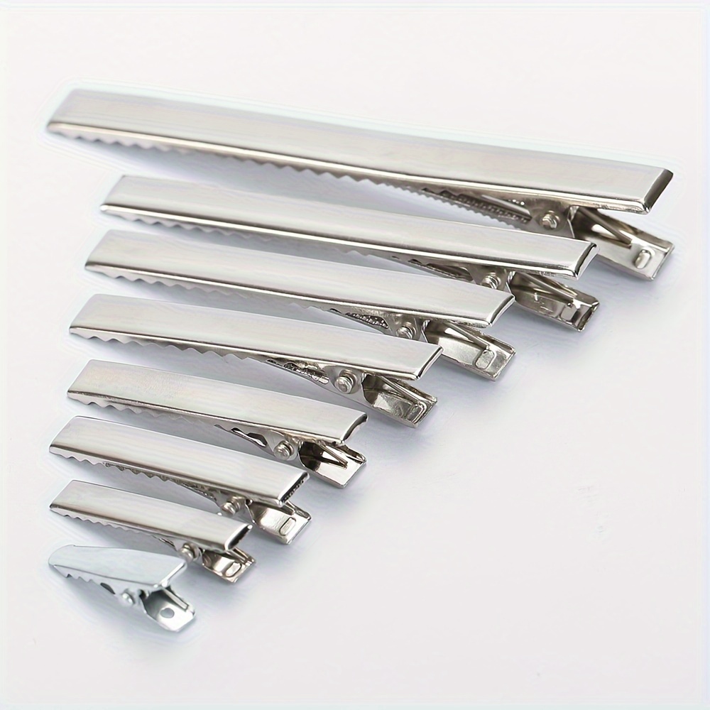 50pcs Single Prong Alligator Hair Clips for DIY Accessories
