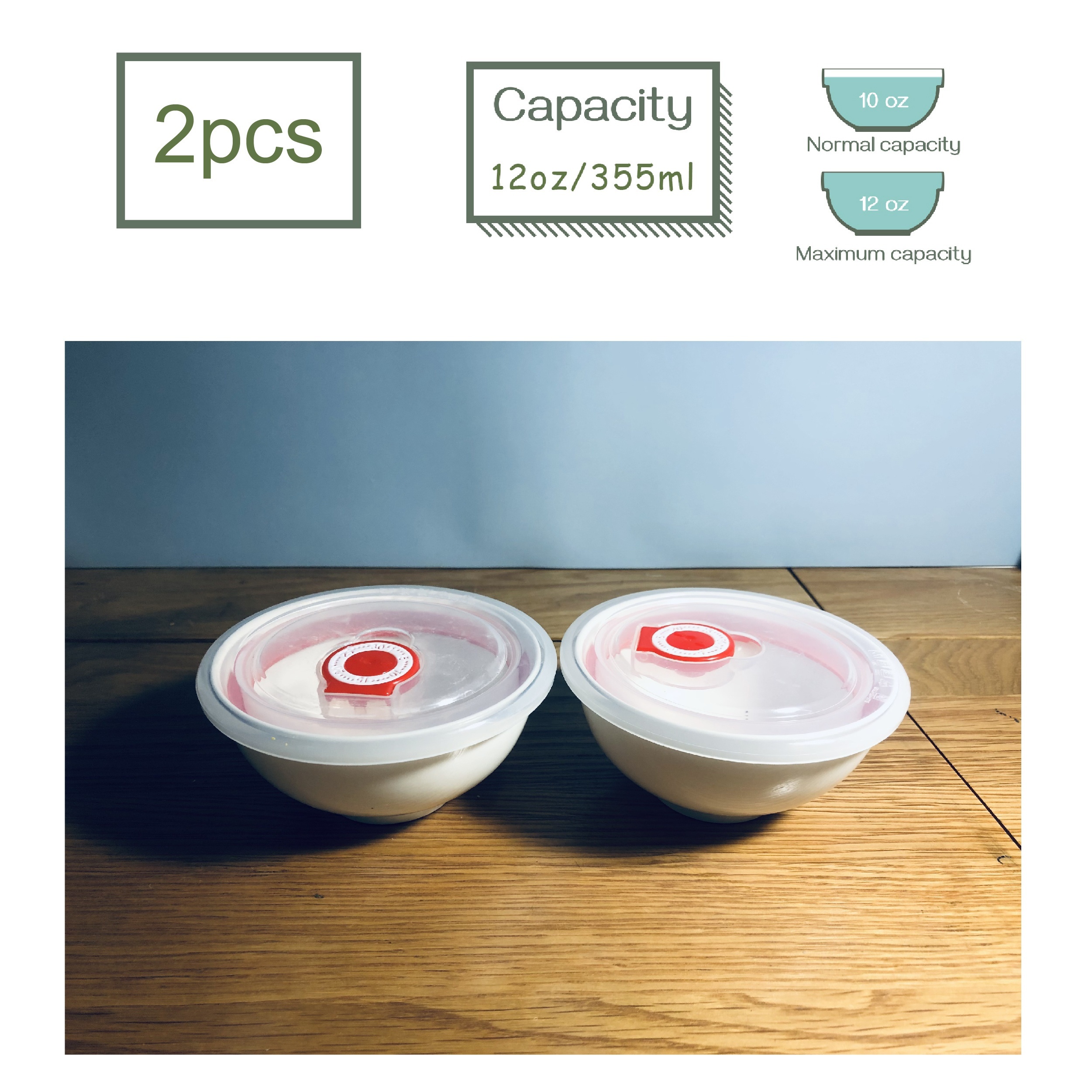 2pcs Ceramic Bowl Set With Lids Straight Mouth Bowl Serving Bowls With  Lids, Dessert Bowl,Food Storage Container, Porcelain Prep Bowl,Microwave &  Dish