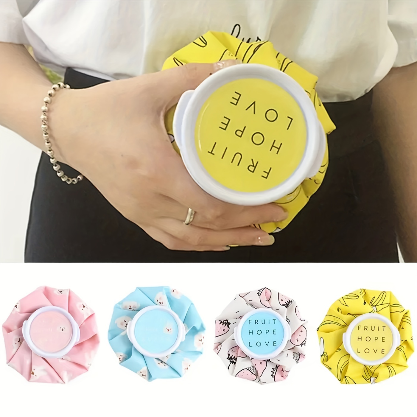 Reusable Fruit Style Ice Packs for Injuries and Relaxation