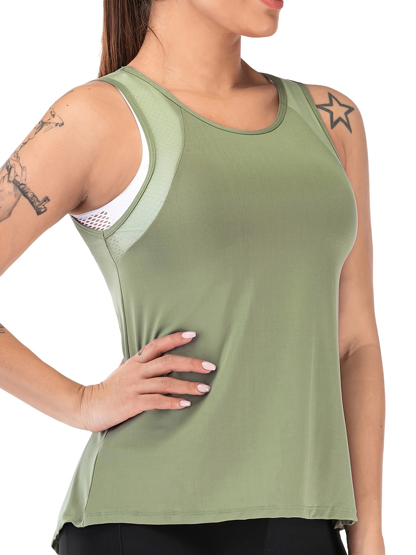 Women's Backless Cami Workout Sports Running Tank Top, Athletic Yoga Tops,  Women's Summer Tops