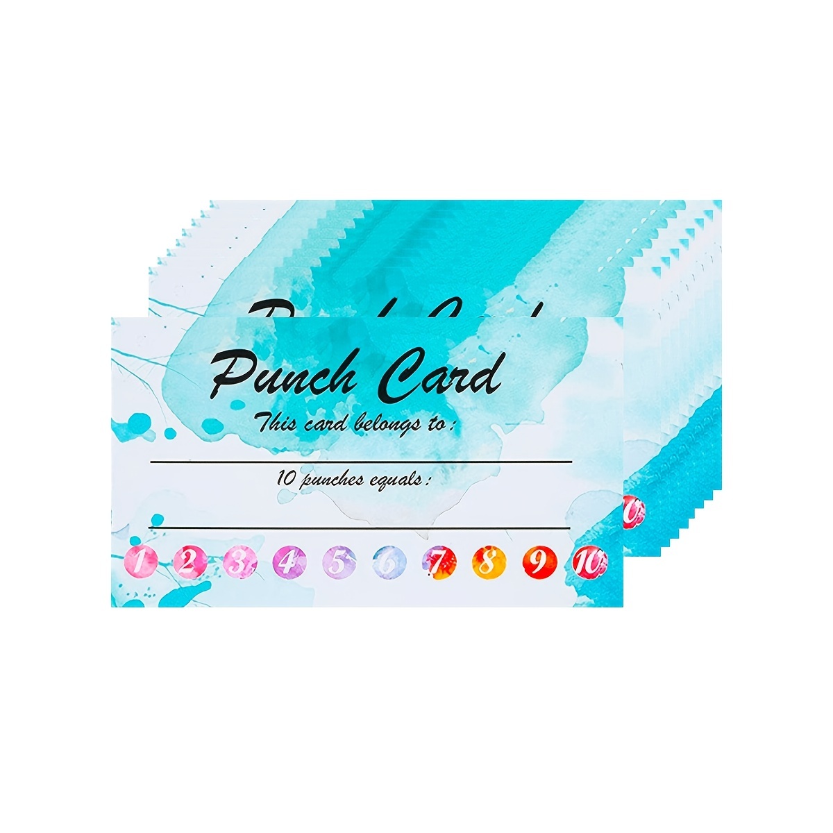 50Pcs Reward Punch Cards Motivational Innovative Design Supportive  Multi-purpose Fun Behavior Incentive Gift Cute Cartoo 