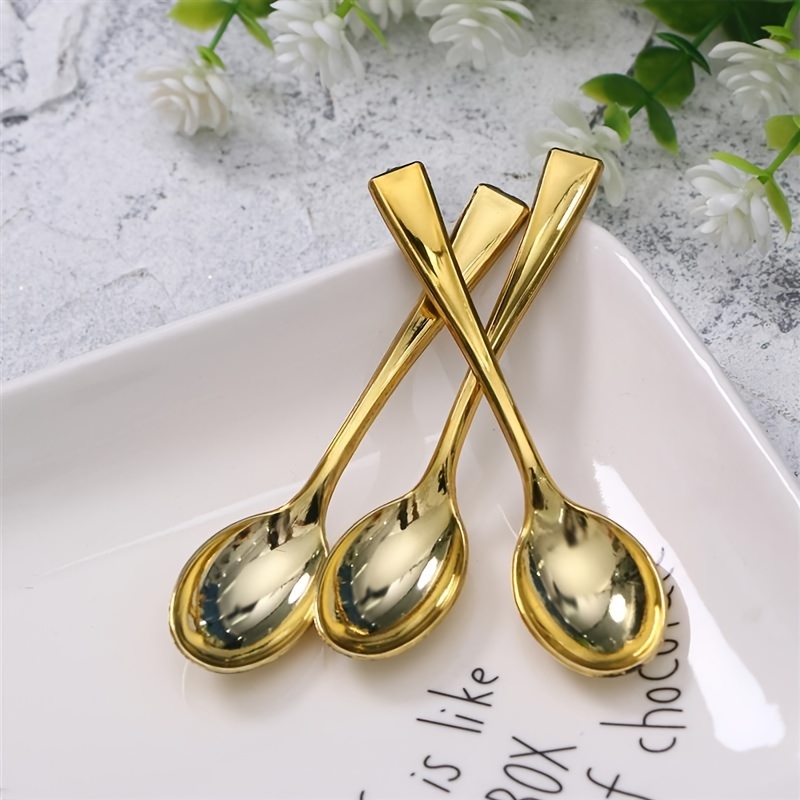 Mini Spoons in Gold, Set of 4