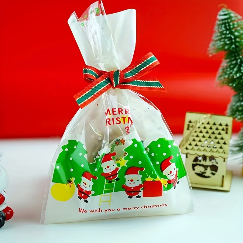 Christmas Gift Bags Treat Bags For Biscuit Chocolate Candy - Temu