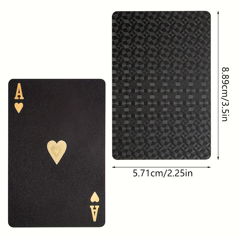 2 jeux de cartes de poker en plastique de haute qualité durable étanche jeu  de société