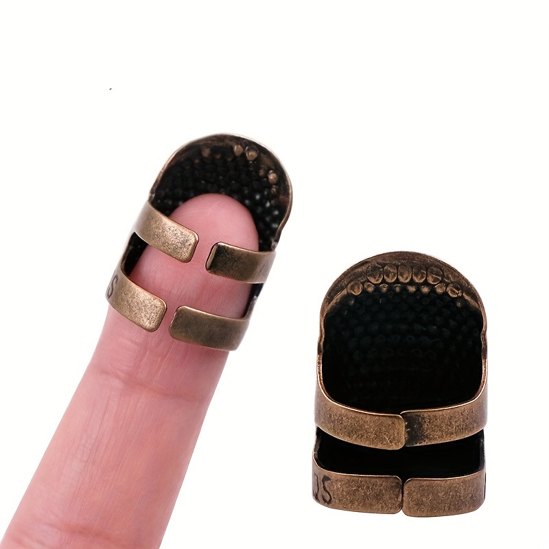 Finger Protector Sleeve Thimble Woven Cross Stitch Sewing Tool