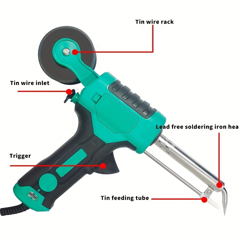 Electric Soldering Iron Welding Gun Tool Kit Solder Wire - Temu