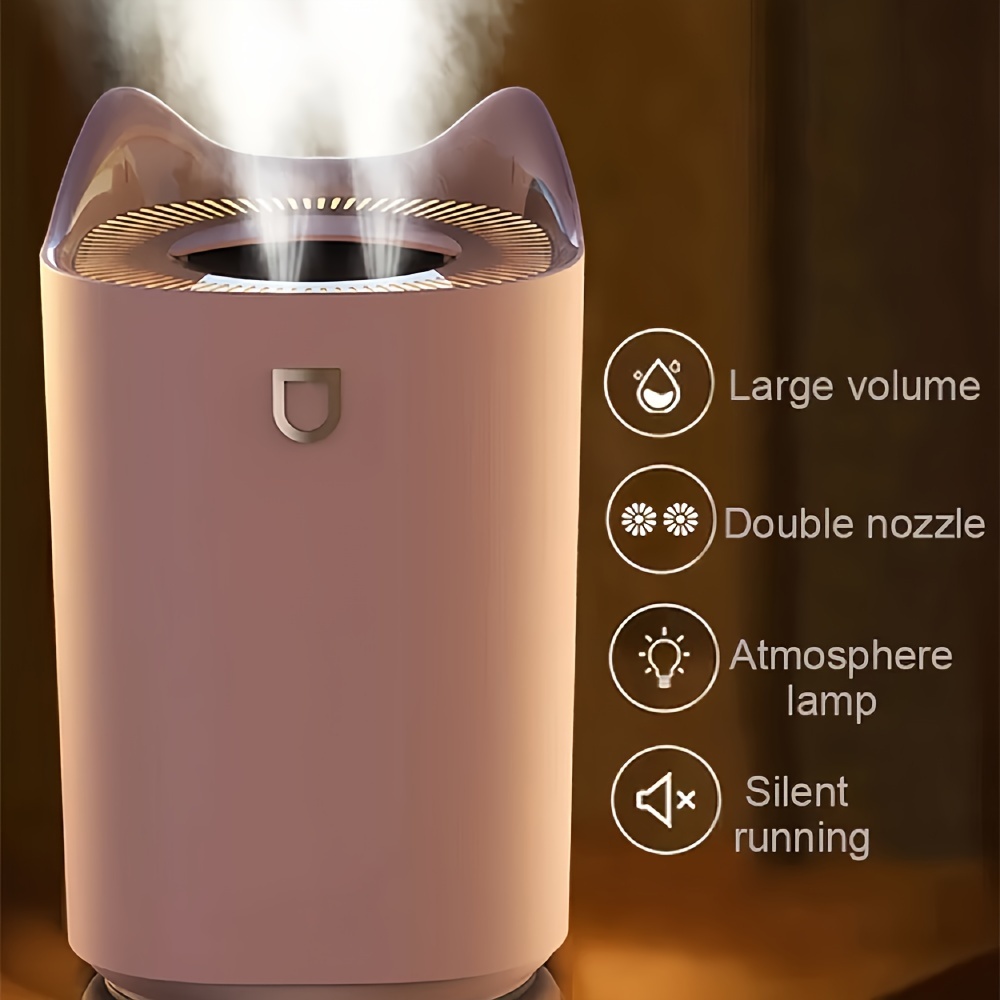 Difusor de aceite esencial sin agua, difusor nebulizador de aromaterapia  para habitaciones grandes, máquina de aire inteligente portátil con  indicador