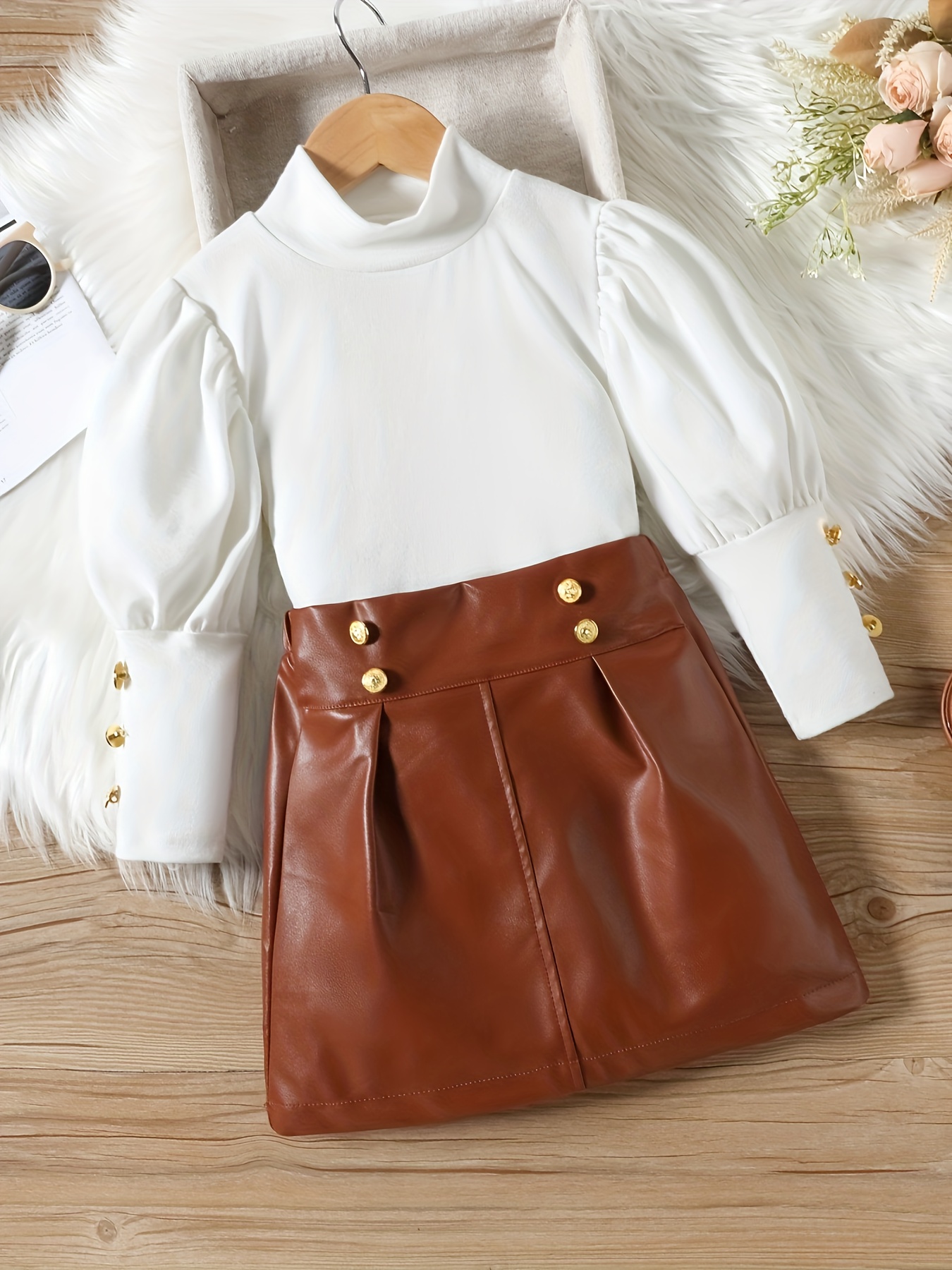 Leather skirt clearance for baby girl