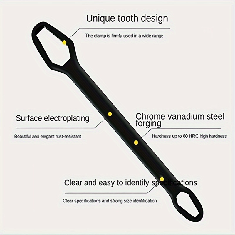 Universal Double Ended Wrench Self tightening Screw Nuts - Temu Canada