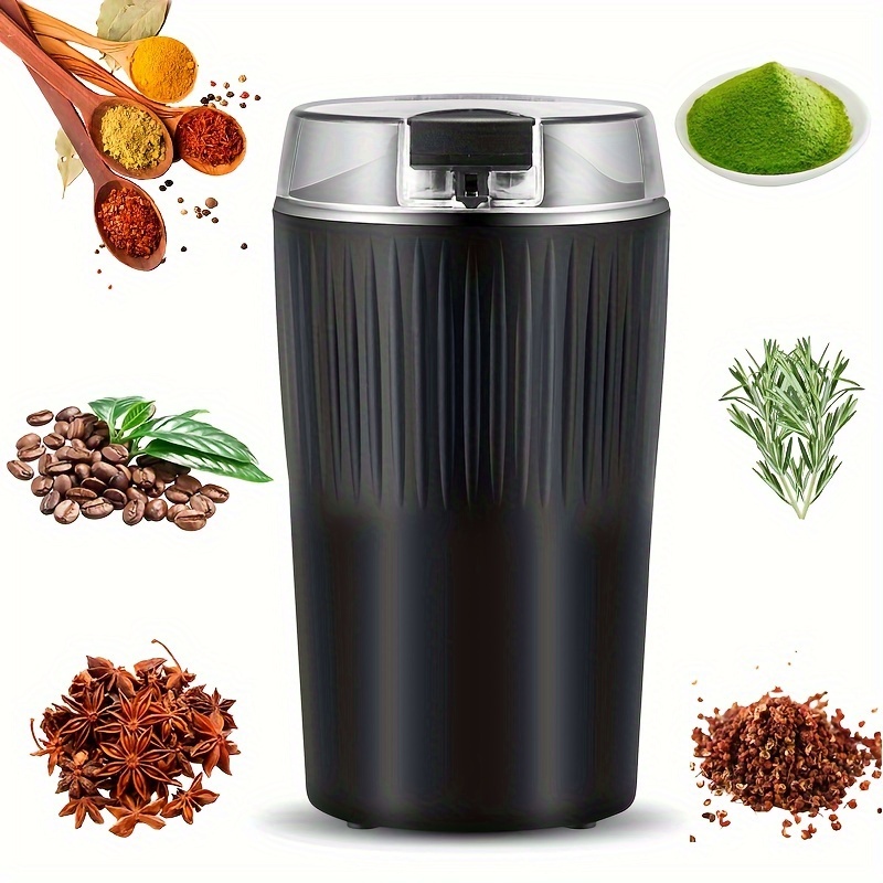  Electric Spice Grinder, Stainless Steel Coffee Nut Seed Herb  Grinder Crusher Mill Blender Kitchen Tool for Home Travel(US Plug) : Home &  Kitchen