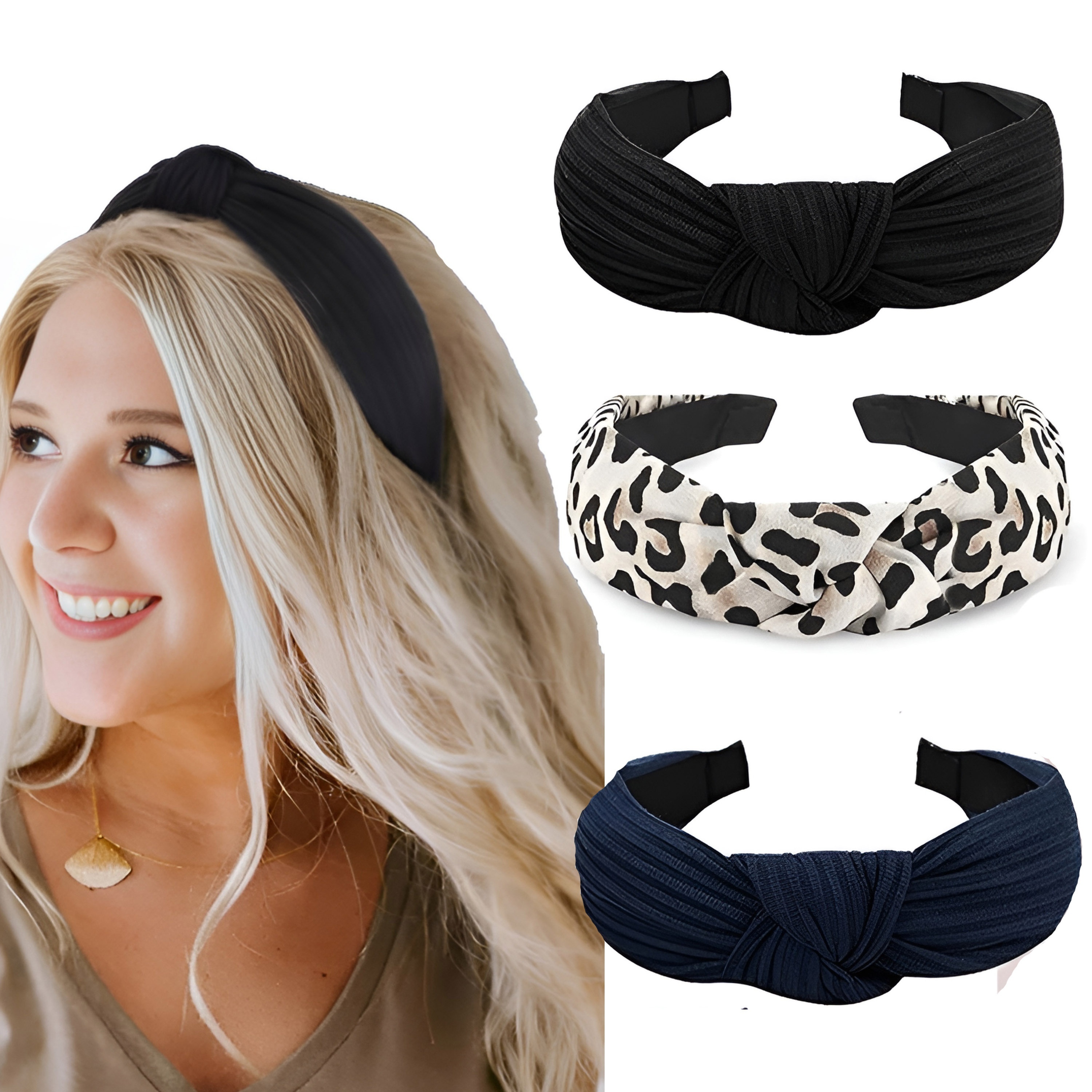 Women's Girl Hairband Twisted Knot Headband Headwrap Hair Band