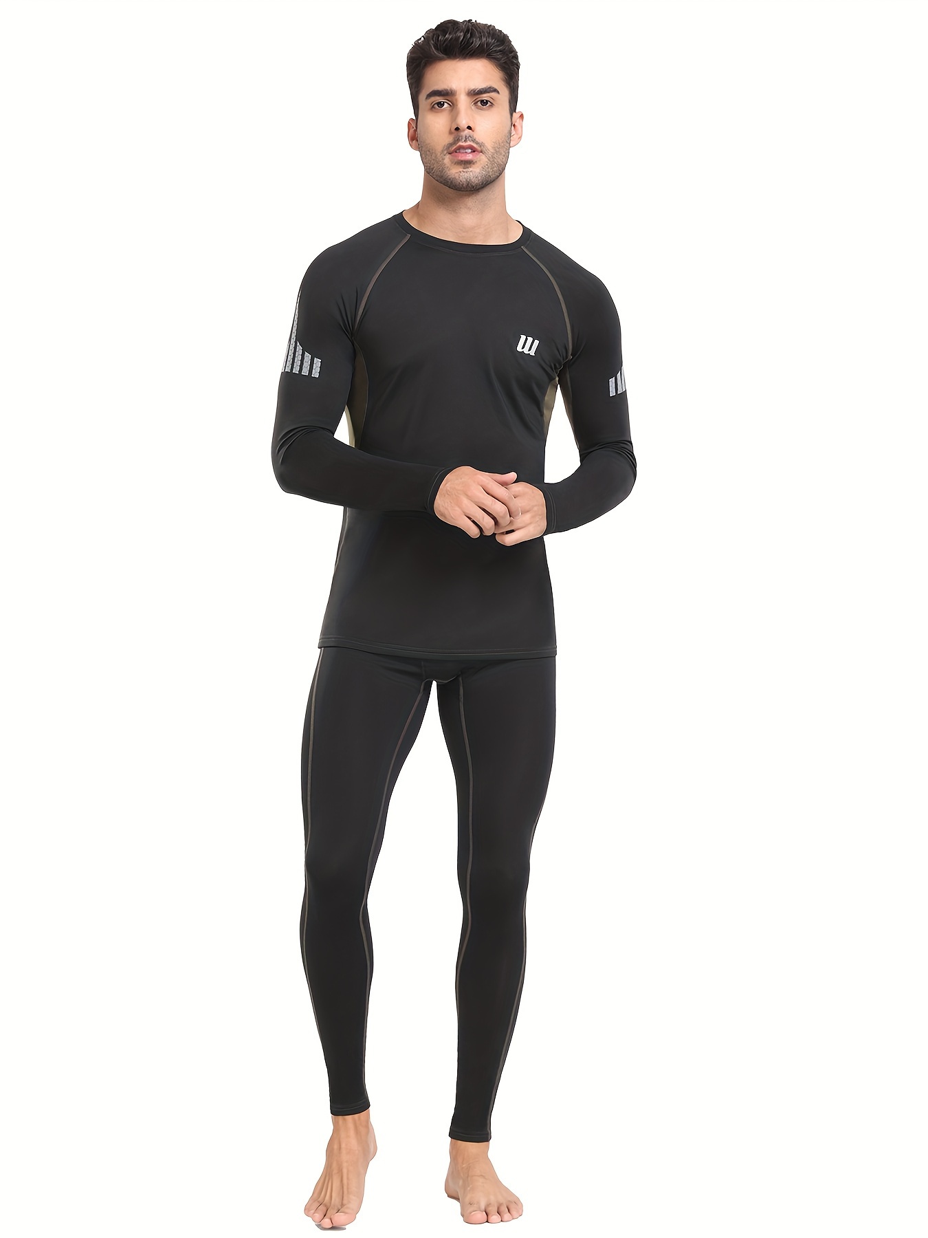 Men's Thermal Underwear Set Cozy Breathable Long Johns Men - Temu