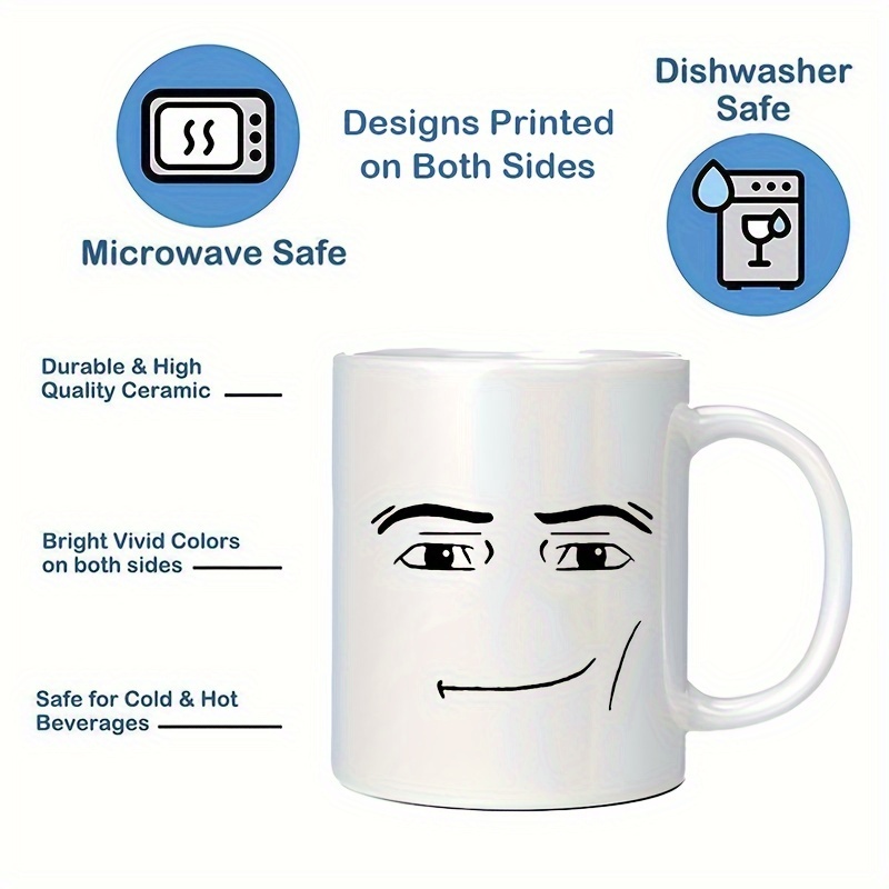 Man Face Coffee Mug Novelty Ceramic Cup For Hot Or Cold - Temu