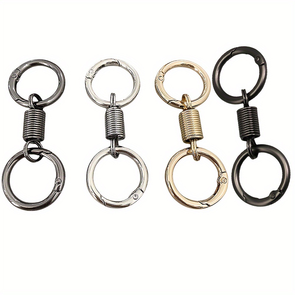 Llavero de metal con cadena, estilo tornillo, juego de llaveros  desmontables con cadenas para mujeres y hombres, 10 unidades