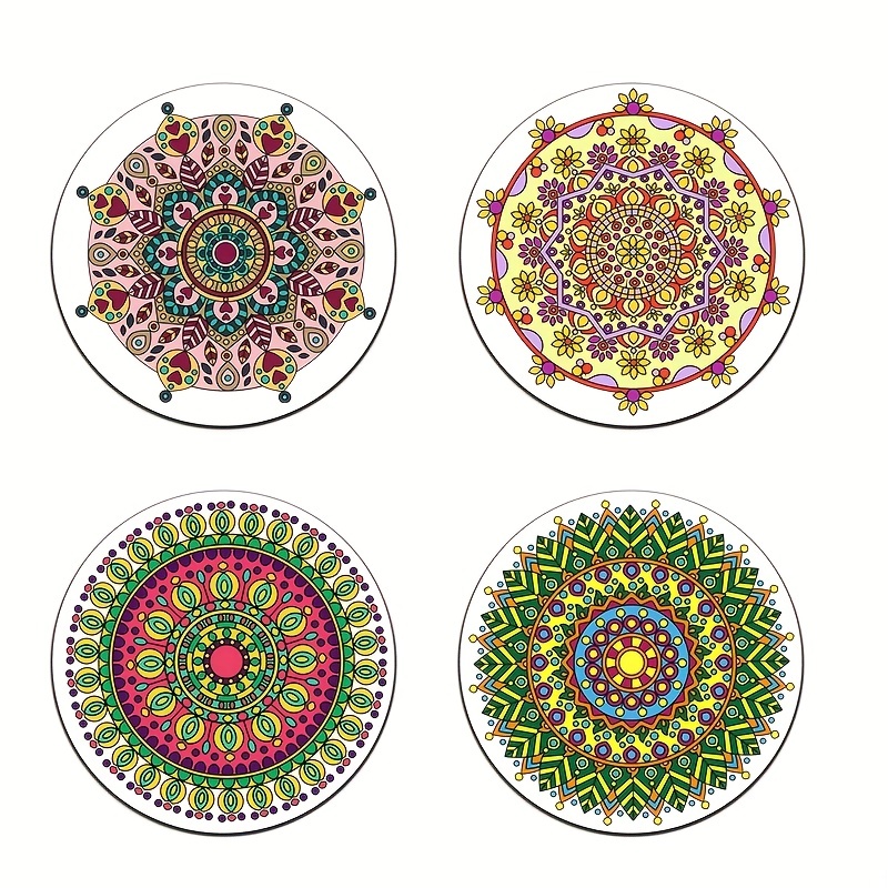 Mandala Flower Coasters Diatomaceous Earth Cup Coasters - Temu