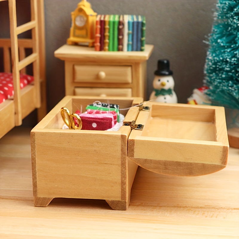 Mini Doll House Storage Box Model Ornaments