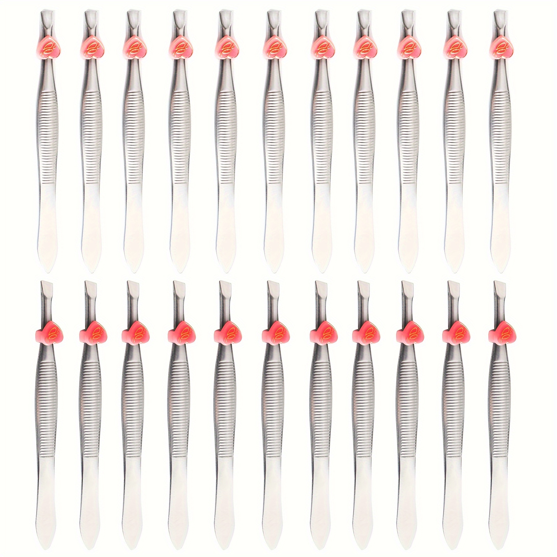 Stainless Steel Tweezers for Men - 24pcs Precision Tweezers for
