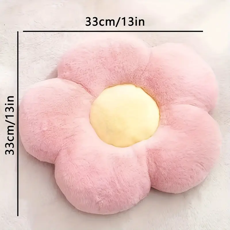 1pc flower shaped pillow seating cushion cute room decor for reading and lounging comfy floor pillow teens adults gifts valentines day thanksgiving wedding bridal shower engagement birthday bachelor party supplies holiday accessory details 3