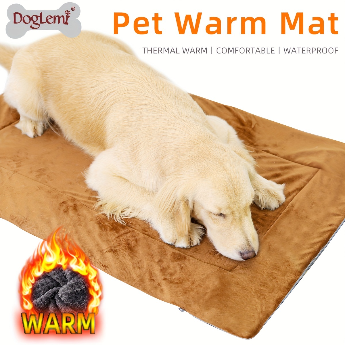 Detachable Pet Heating Pad Snuffle Mat, Upgraded 2 in 1 Electric Dog Cat  Detachable Heating Pad Indoor Waterproof Snuffle Mat