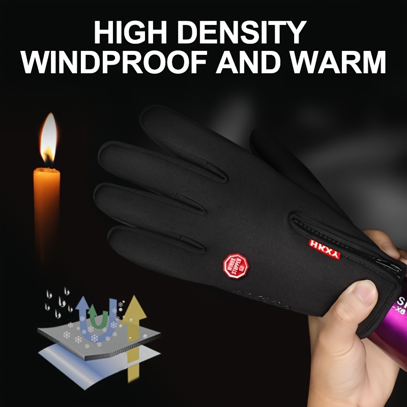 Gants thermiques d'hiver imperméables à l'eau - Gants chauds à écran  tactile coupe-vent