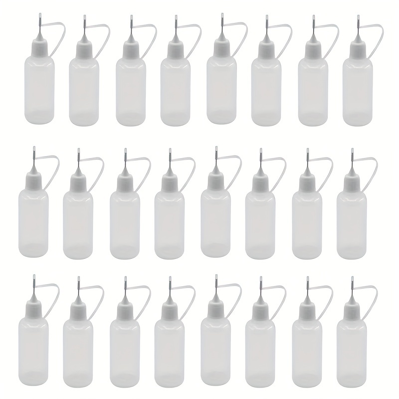 15pcs Precision Tip Applicator Bottles Needle Tip Glue Oil Applicator Bottle