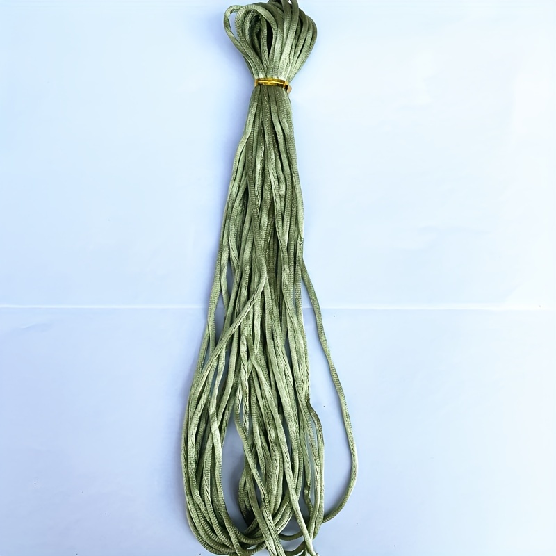Braided Silk Thread Tassels Macrame Rattail Cord Jewelry Making Findings  10-20me