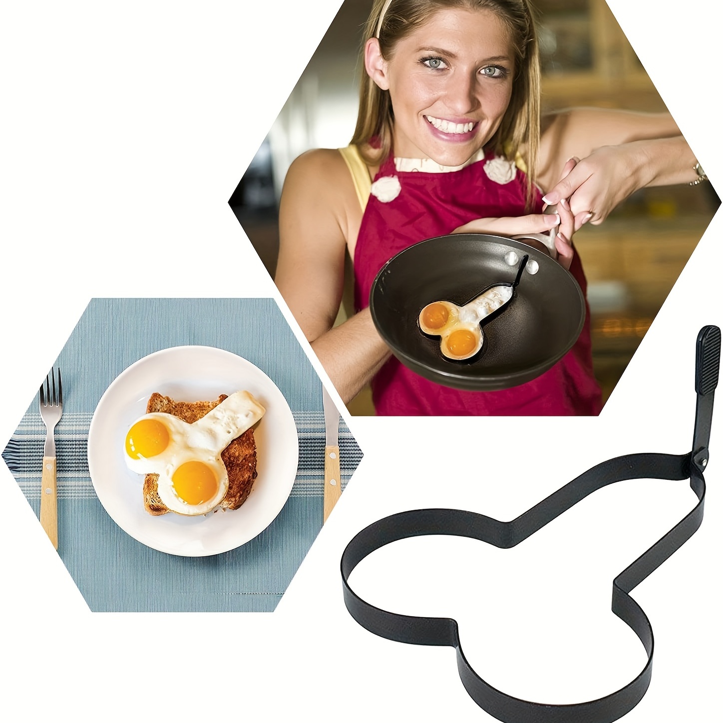 YAOYIN Anneau à Oeuf, 4pcs Inoxydable Omelette Moule Cuisson Moule pour la  Cuisson œuf au Plat/Pancakes/Omelettes et Plus, Revêtement Antiadhésif,  Qualité Alimentaire Acier Inoxydable : : Cuisine et Maison