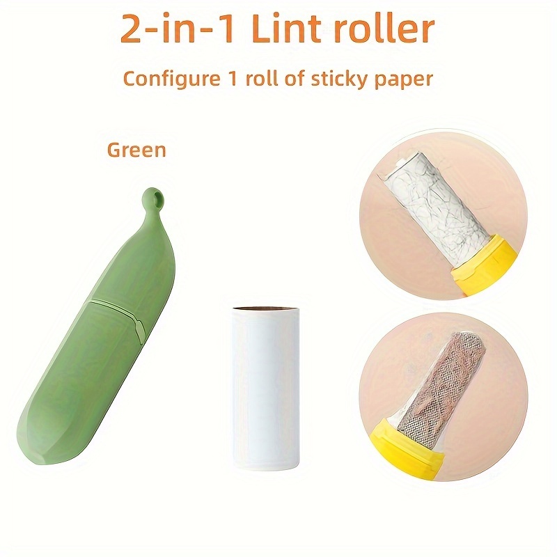 2 in 1 Lint Roller Lint Brush/ Refill Tearable Sticky Pet - Temu