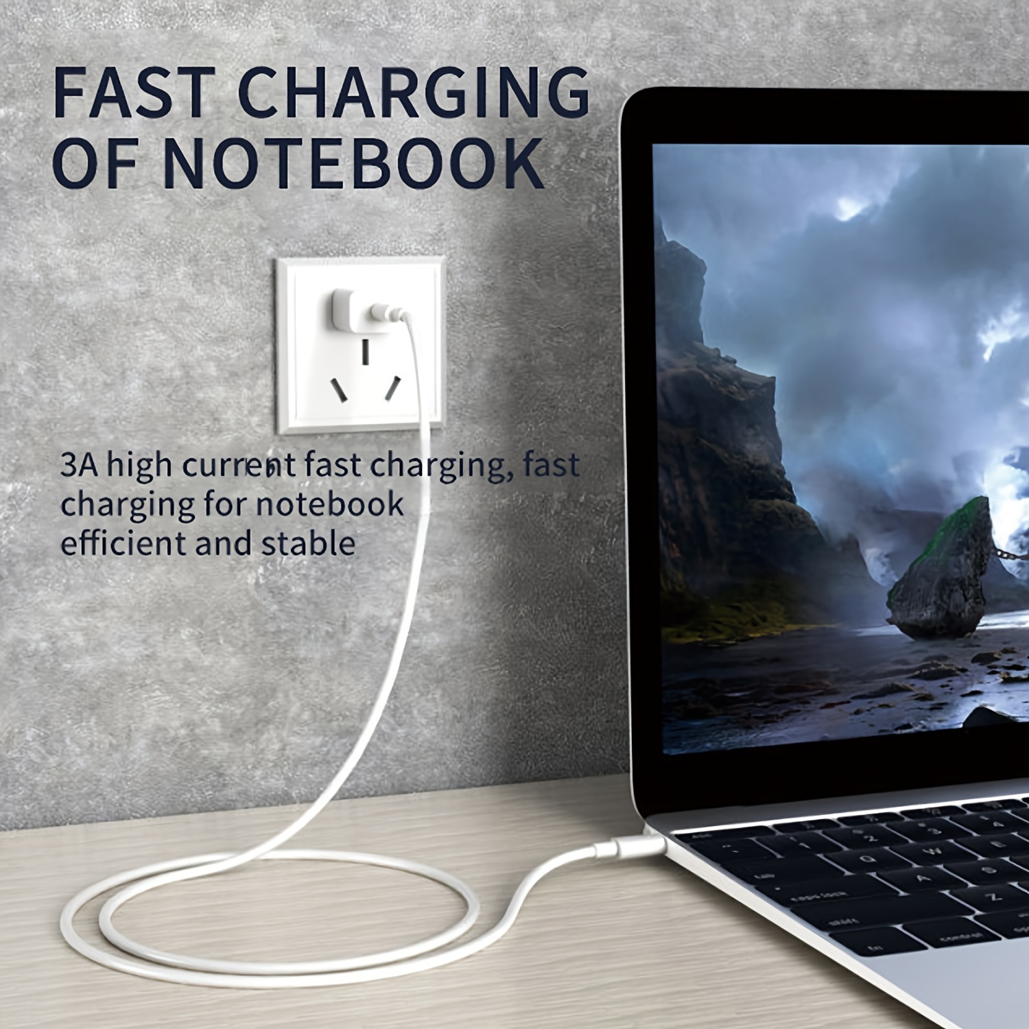 Type C charging cable for Macbook, Macbook Air or Macbook Pro
