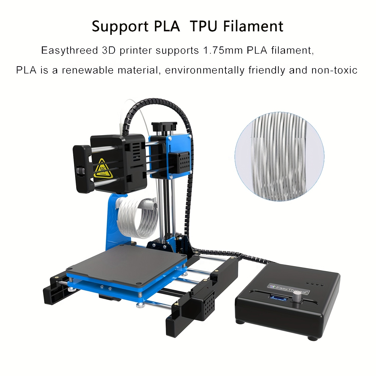 Easythreed 3d Printer X2 Beginners Screen Control Low Noise Free Pla Tpu 1  75mm Filament Printing Size 4x4x4 Us Plug - Office & School Supplies - Temu